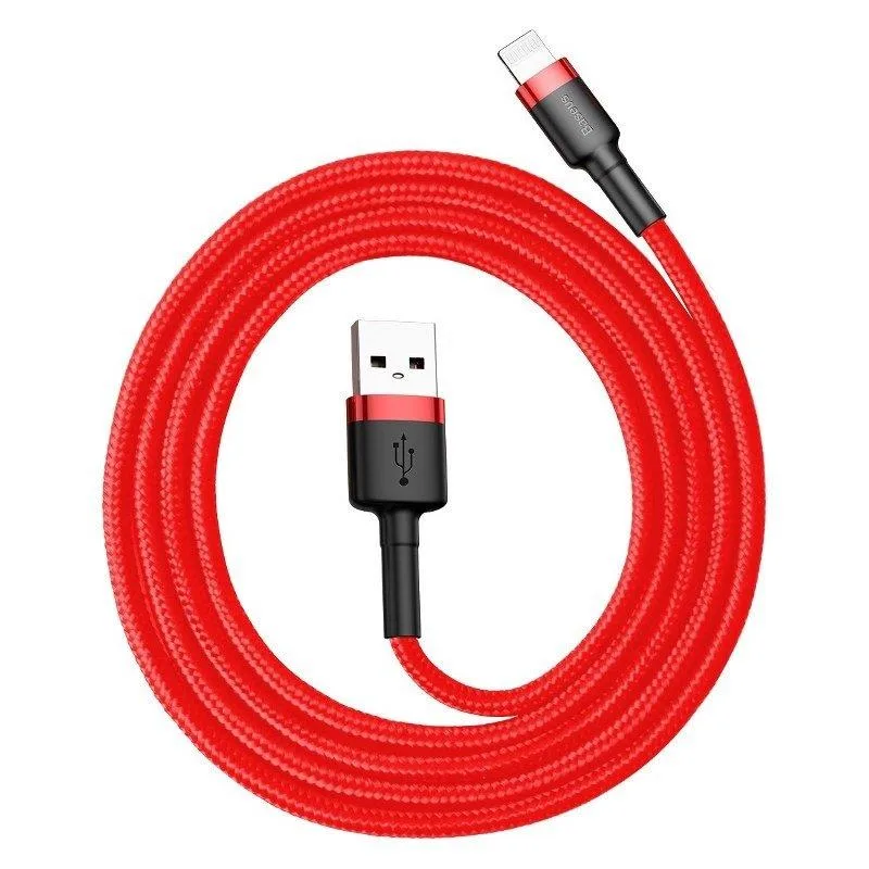 Baseus Cafule Cable - USB to Lightning Cable, 2.4 A, 1 m (Red)
