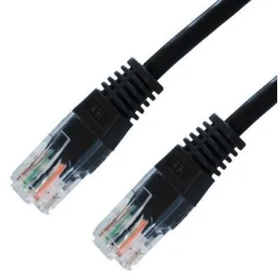 NanoCable 10.20.0100-BK - Cable de red Ethernet RJ45 Cat.5e UTP AWG24, Negro, latiguillo de 0.5mts
