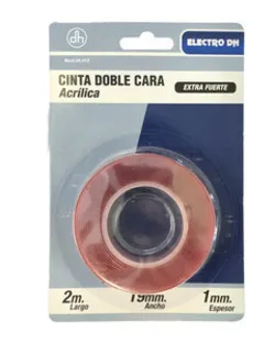 Cinta Doble Cara Acrilica 19mm X 2 Metros