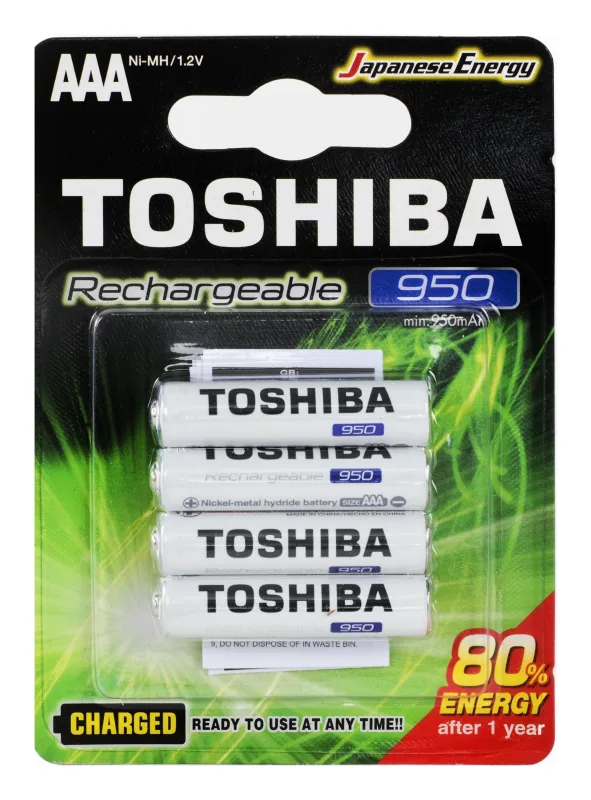 Toshiba 4 Pilas Pre-Charged HR03 AAA 750 mAh