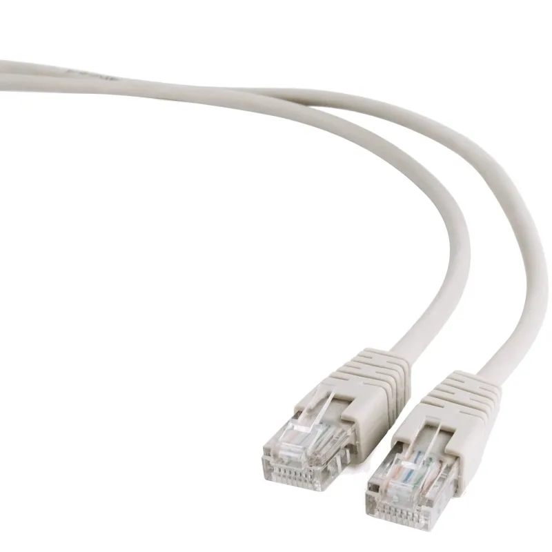 Gembird PP6-5M - Cable de Red CAT6E, contactos de Oro, 5m, Color Plata
