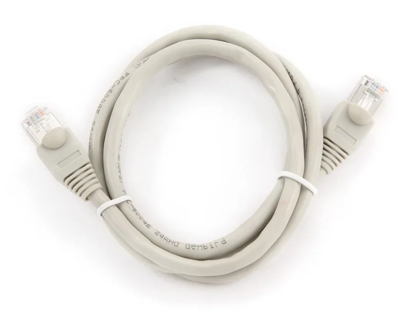 Gembird PP6-1M - Cable de Red CAT6E, contactos de Oro, 1m, Gris