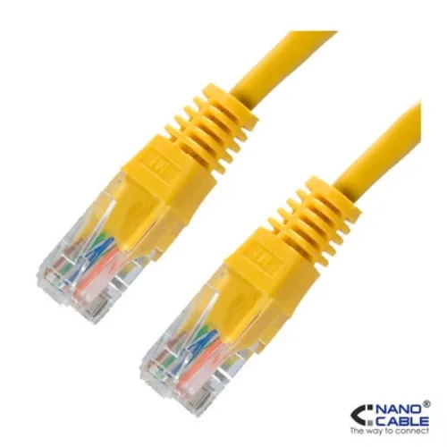 Nanocable 10.20.0102-Y cable de red Amarillo 2 m Cat5e U/UTP (UTP)