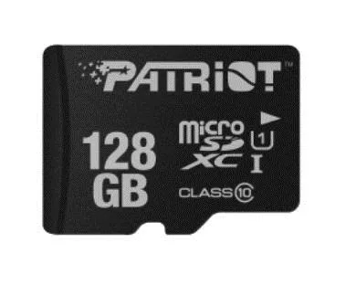 Patriot Memory Tarjeta de Memoria Flash MicroSD de la Serie LX de 128GB - PSF128GMDC10