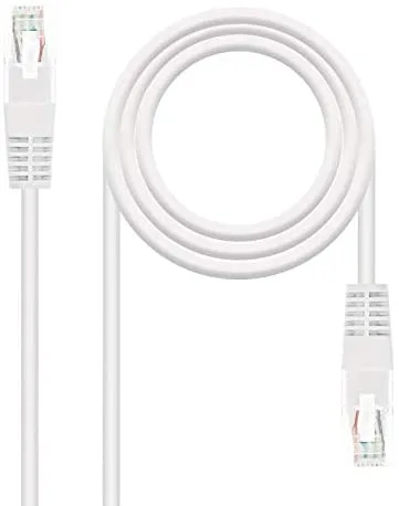 Nanocable CABLE RED LATIGUILLO RJ45 CAT.5E UTP AWG24, BLANCO, 2.0 M