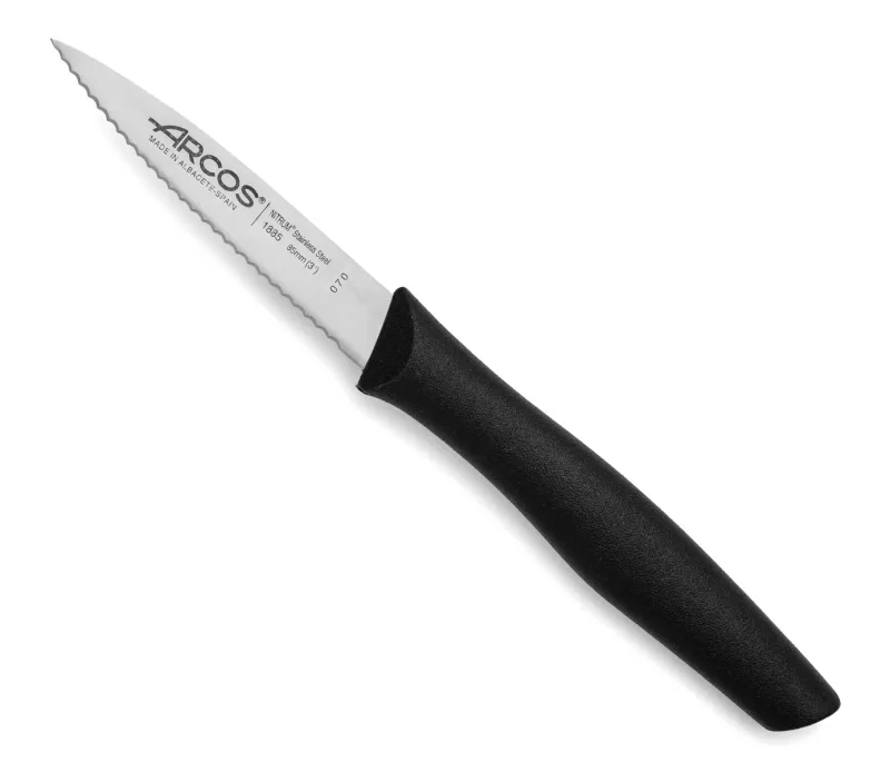 CUCHILLO MONDADOR NOVA - Cuchillo pequeño, ligero, manejable y con punta central. Perfecto para cortar, pelar y limpiar todo tipo de tubérculos, frutas y verduras.