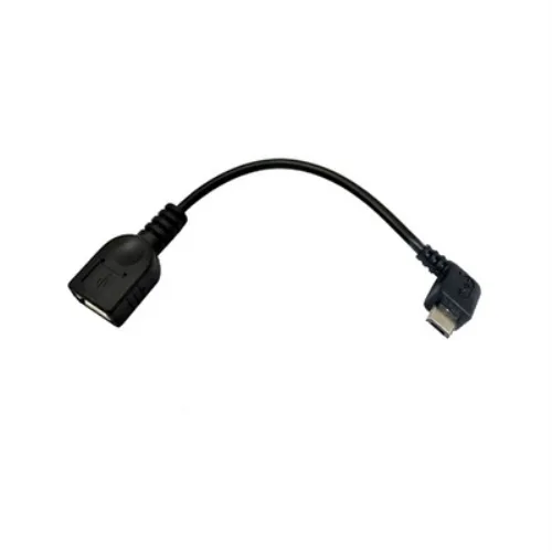 Nanocable CABLE USB 2.0 OTG ACODADO, TIPO MICRO B/M-A/H, NEGRO, 15 CM