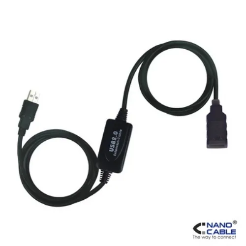 Nanocable 10.01.0213 cable USB 15 m USB 2.0 USB A Negro