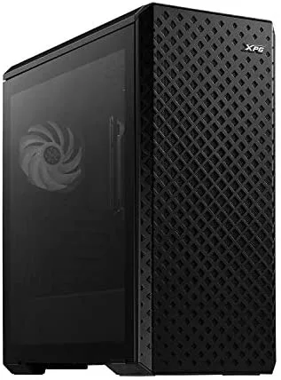 ADATA XPG Defender Pro Mid-Tower PC Chassis, Full-Size E-ATX Dimension with Mesh Front Panel Design, ARGB Strips Lighting, Removable Dust Filter, I/O USB 3.0 Ports, Black
