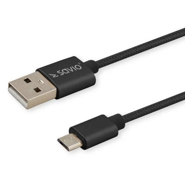 Savio CL-129 cable USB USB 2.0 2 m USB A USB C Negro