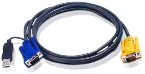 ATEN Cable KVM USB con SPHD 3 en 1 y conversor PS/2 a USB integrado de 3 m