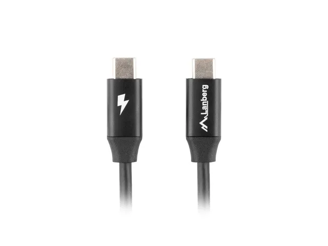 Lanberg CA-CMCM-40CU-0005-BK cable USB 0,5 m USB 2.0 USB C Negro