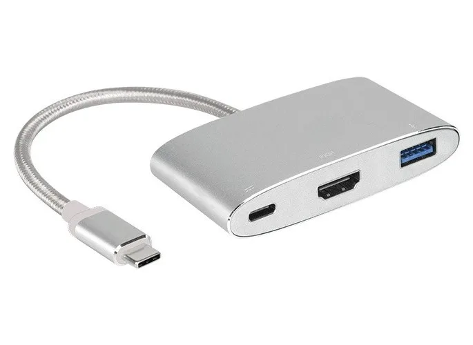 Innergie "Magic Cable USB Tipo C a USB de a, de Carga y sincronización de Cable 1 m Oro Blanco Marfil Plata