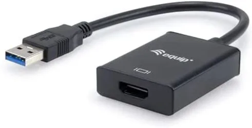 Equip 133385 Adaptador gráfico USB 1920 x 1080 Pixeles Negro