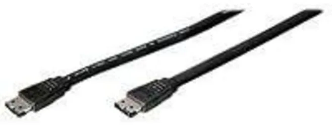 ASSMANN Electronic SATA Anschlusskabel, eSATA I-Type, BL cable de SATA 1 m Negro