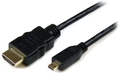StarTech.com Cable de 3m Micro HDMI a HDMI con Ethernet - Vídeo de 4K a 30Hz - Cable Adaptador Conversor Micro HDMI Tipo D de alta velocidad a HDMI 1.4 - HDMI UHD - Macho a Macho
