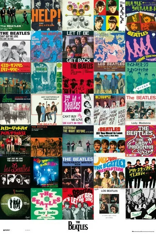 Grupo Erik Editores Poster Beatles Singles