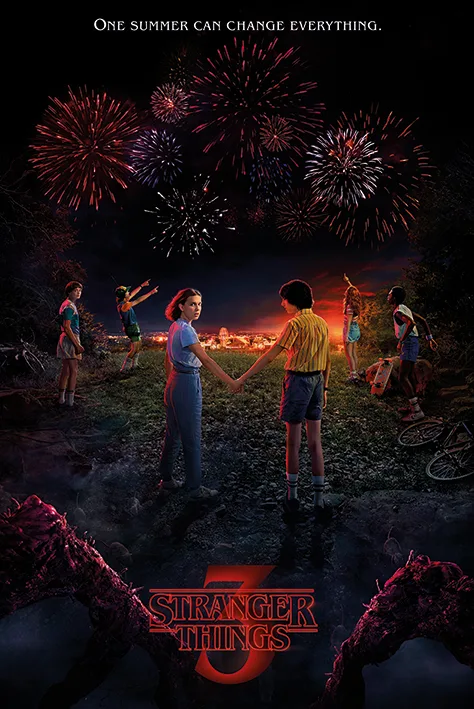Stranger Things Poster One Summer, No Laminado, Multicolor, 61x91.5 cm