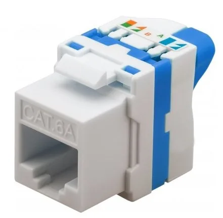 TECHLY Cat 6A Keystone RJ45 Jack UTP UNSHIELDED TOOLESS IWP-MD C6A/UROTT