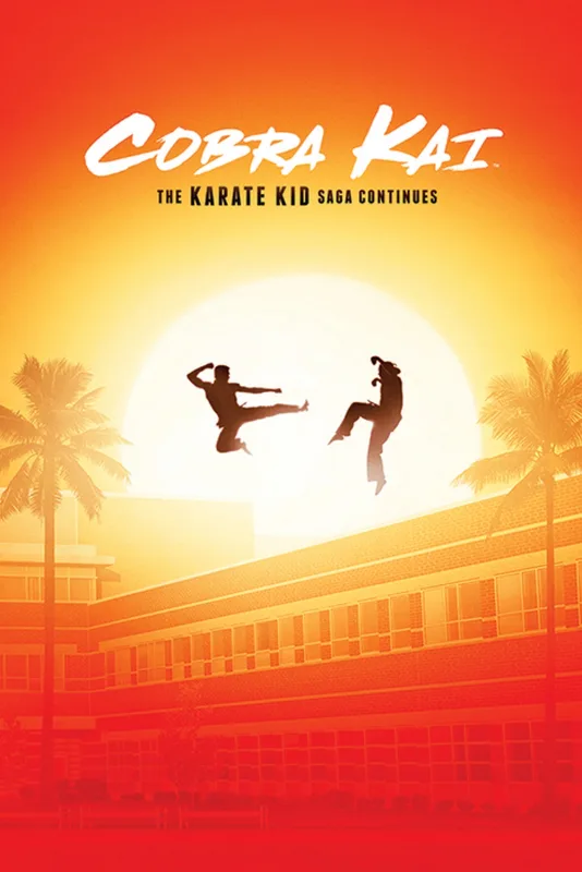 Poster cobra kai the karate kid saga continues