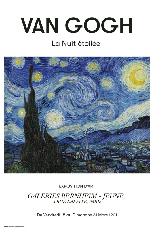Grupo Erik - Póster Van Gogh La Nuit Etoilee