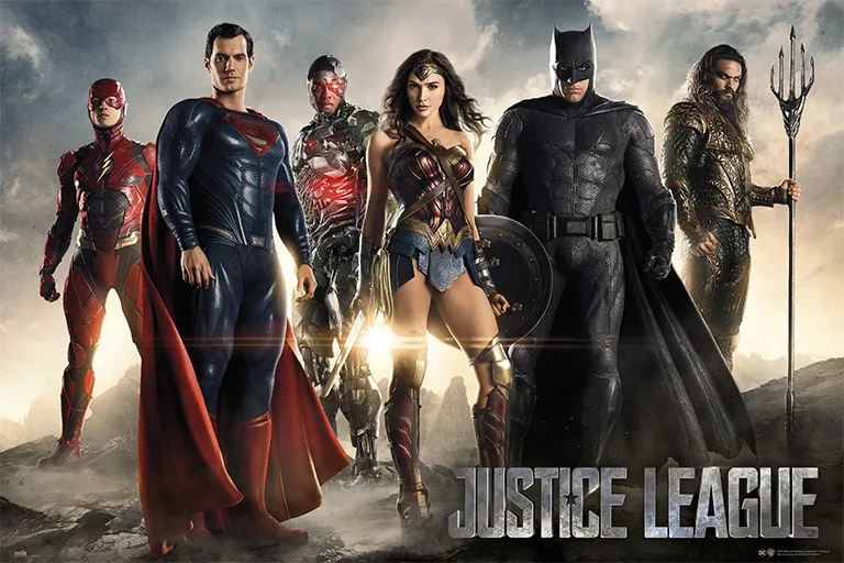 Grupo Erik Editores Poster Dc Comics Justice League Movie All Characters
