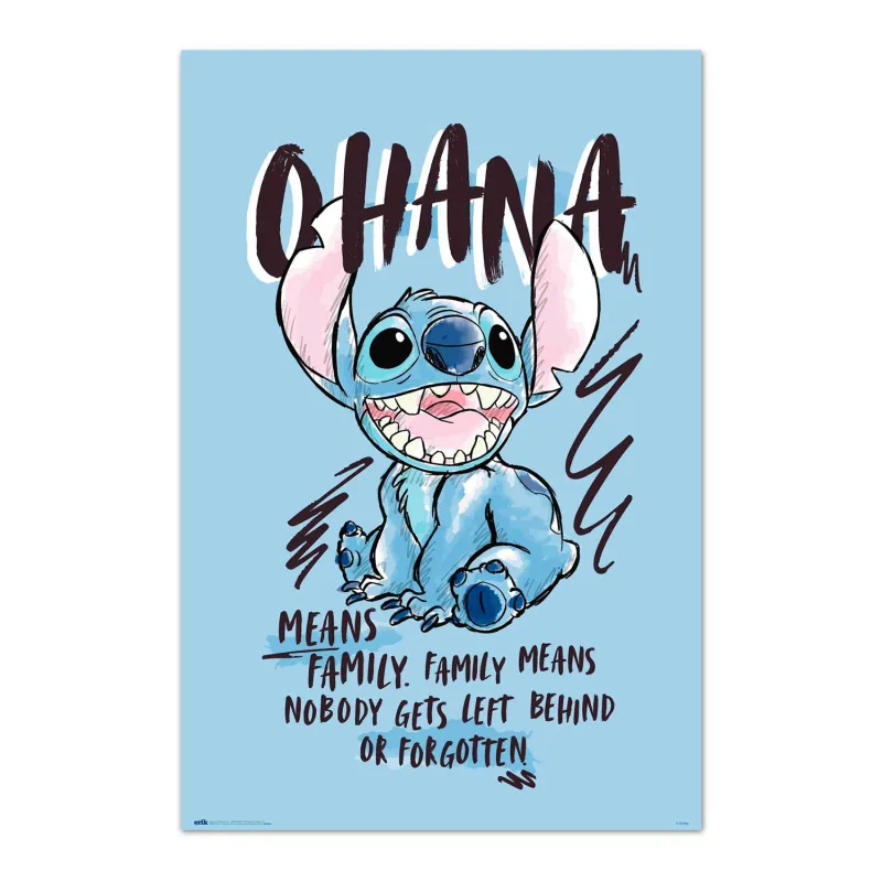 Grupo Erik Póster Disney Stitch - Lamina decorativa Disney - Producto con licencia oficial, Multicolor (GPE5522)