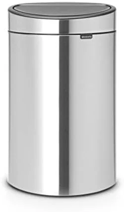 Brabantia - 100680 -Touch Bin New Recycle 10 + 23 litres, Acier Mat