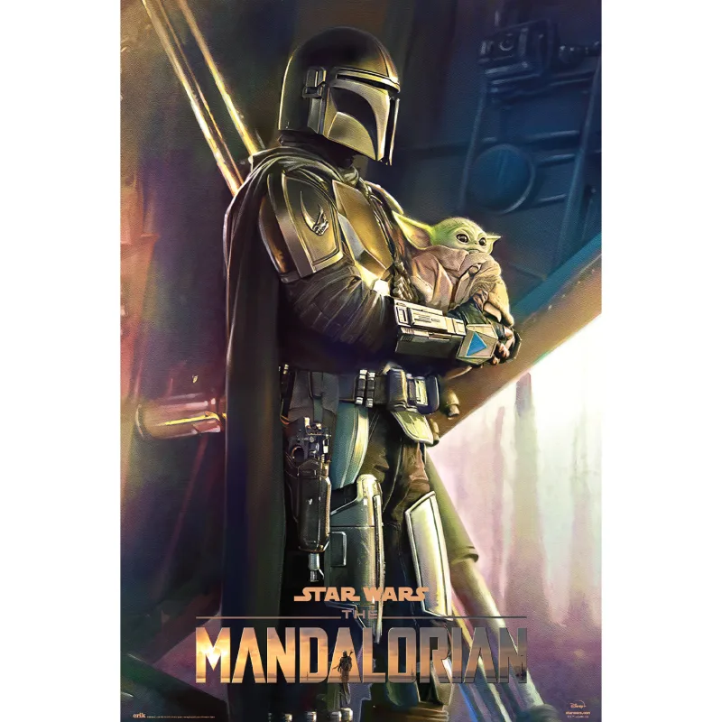 Grupo Erik, Póster Star Wars The Mandalorian Clan of Two, Baby Yoda, gro gu, 61 x 91,5 cm