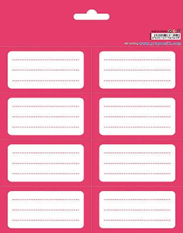 Grupo Erik Etiquetas Escolares Grande Rosa [Juguete]