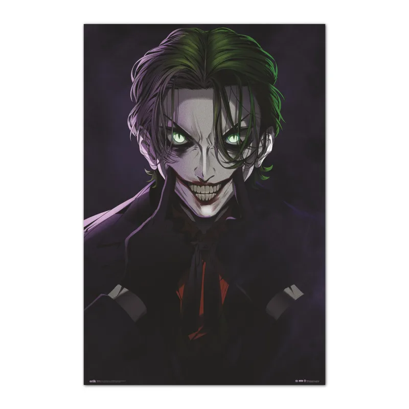 Grupo Erik Poster DC Comics Joker Anime - Lamina decorativa Joker/Póster Joker Anime - Póster