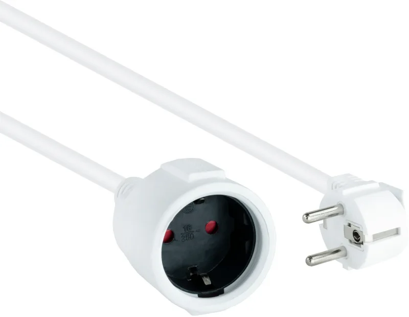 Prolongador Electrico Schuko Cee7 Blanco 5m Nanocable 10.22.0605-w