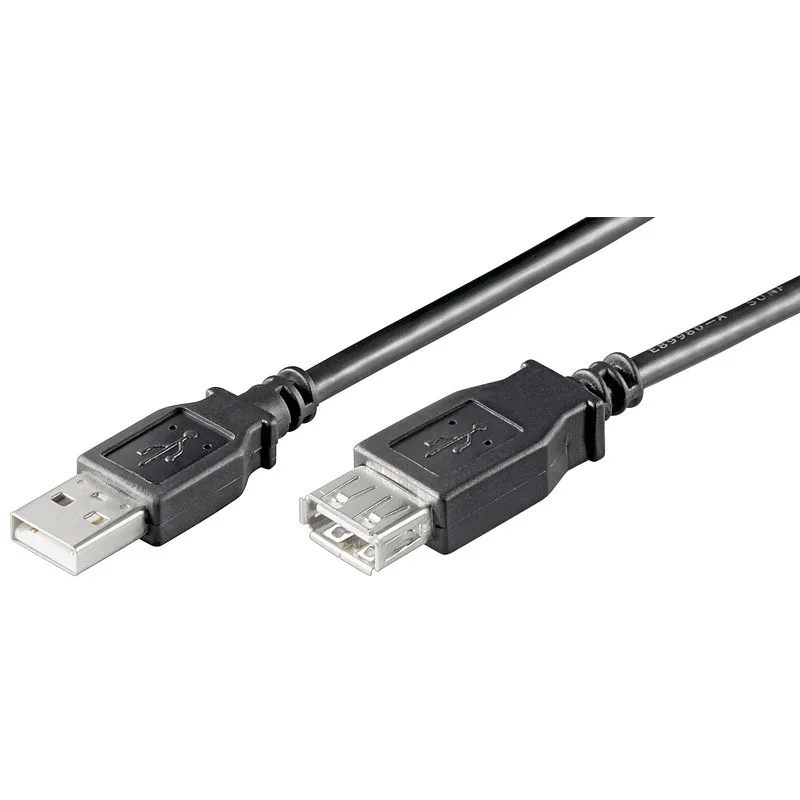 Cable USB 2.0 A Macho A Hembra Prolongador 0,6m