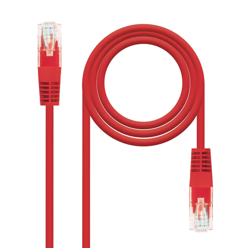 Latiguillo Rj45 Cat6a Utp Cu Lszh 0,30m Rojo Nanocable 10.20.1800-l30-r
