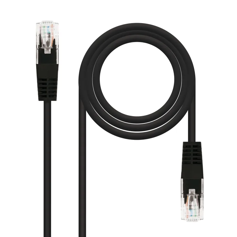 Latiguillo Rj45 Cat6a S/ftp Cu Lszh 0,25m Negro Nanocable 10.20.1900-l25-bk