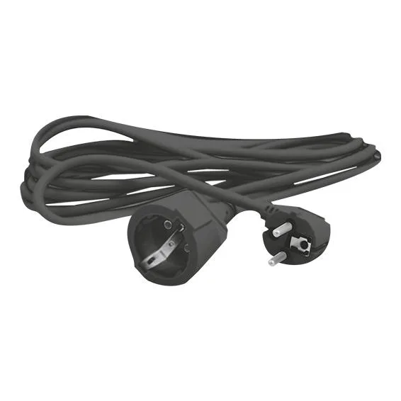 Prolongador Electrico Schuko 4,8mm 16A NEGRO 10m