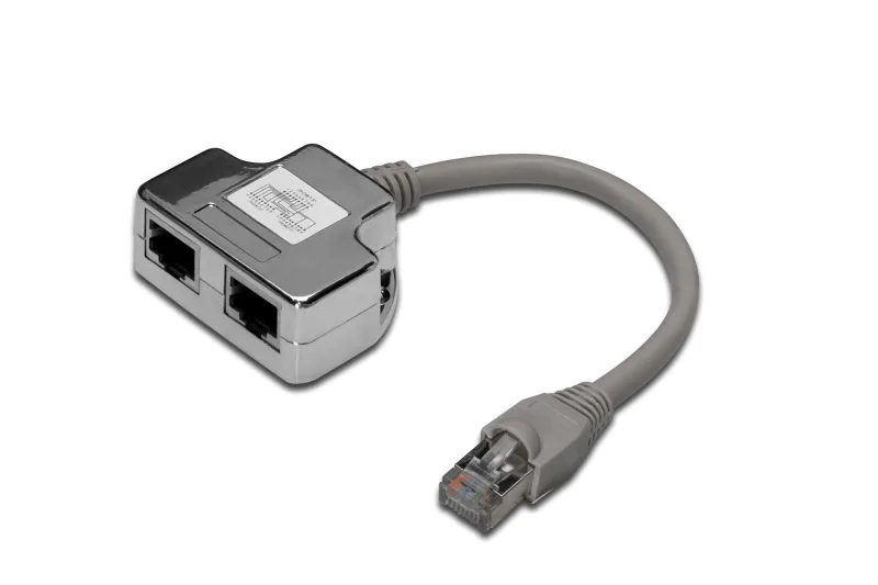Adaptador RJ45 A 2 RJ45 10/100 CAT 5e Blindados