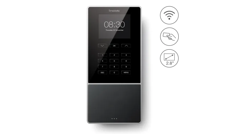 Controlador de Presencia con Tarjeta RFID o código PIN para terminal Timemoto Tm-616