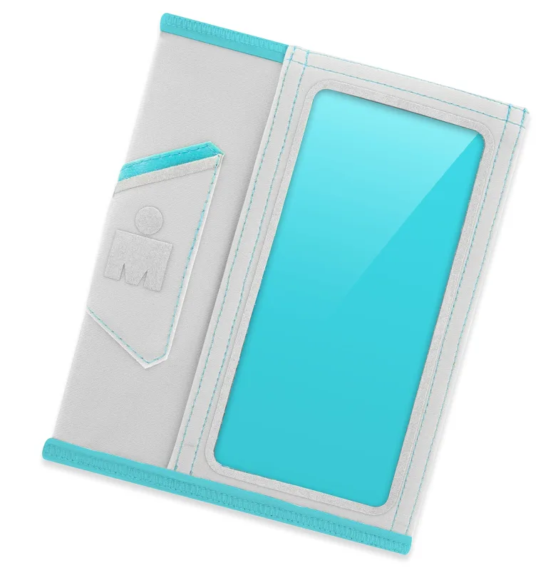 Yurbuds Ergosport Manga de compresión reflectante para corredores, compatible con iPhone 5/5S, colores gris y agua