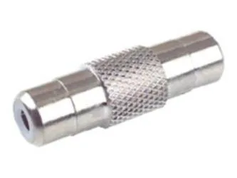 Adaptador RCA Hembra-Hembra Recto Metalico