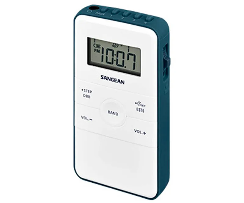 Sangean DT-140 Portátil Digital Azul, Blanco