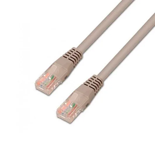 AISENS A135-0232 - Cable de Red latiguillo RJ45 (5 m, 10/100/1000 Mbit/s, conmutador/Router/Módem/Panel de Conexiones/Punto de Acceso/Campos de Conexión) Color Gris