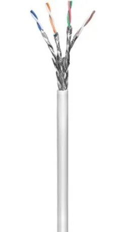 Wentronic IVS CAT 6 PATCH SSTP CCA - Cable de pares (4 x 2 x AWG27/7, cat. 6, flexibles, con apantallamiento) gris 100m