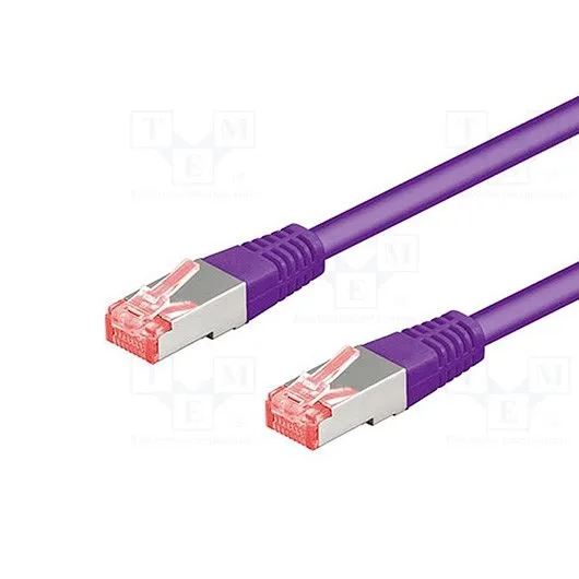 Goobay CAT 6-500 SSTP PIMF 5.0m - Cable de red (5 m, Púrpura)