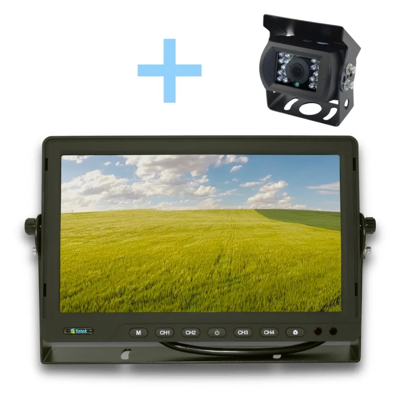 Kit de cámara de aparcamiento Yatek Pantalla AHD 10,1" + cámara trasera 1080P de visión nocturna Yatek