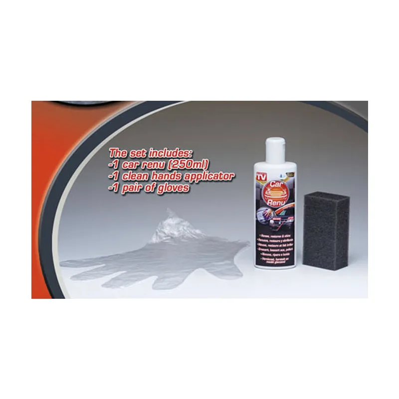 OUTLET Reparador instantáneo para interior y exterior de vehículos Car Renu, renueva, restaura y abrillanta, envase de 250 ml
