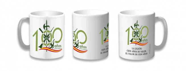 Taza Cerámica Barbaric Legión Centenario, tamaño de 9,6 cm, impresión 360º