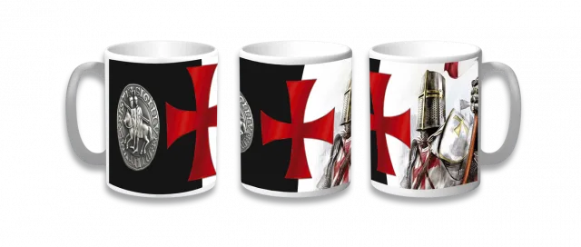 Taza de Cerámica Barbaric modelo Sigillum Militum Xpist, impresión 360º, tamaño de 9,6 cm