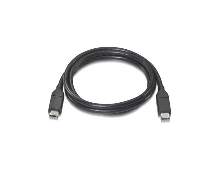 Nanocable USB 3.1, 1m cable USB USB 3.2 Gen 2 (3.1 Gen 2) USB C Negro