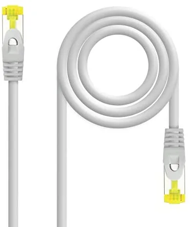 Nanocable Cable de red latiguillo RJ45 LSZH Cat.6A SFTP AWG26, Gris, 0.5m